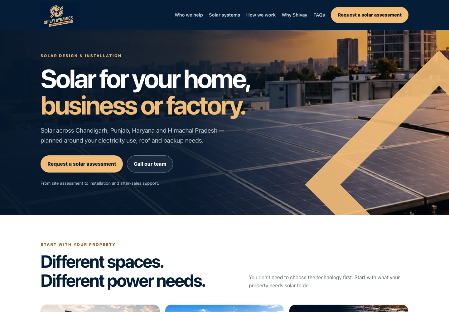 Shivay Dynamics website, captured September 2026